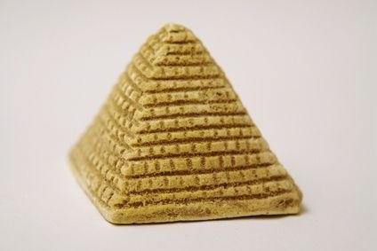pirâmide de papel