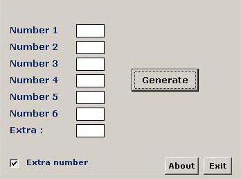 gerador de números para loteria