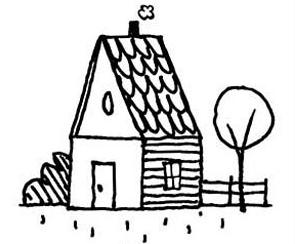 Lições de desenho para crianças: como desenhar uma casa a lápis passo a passo