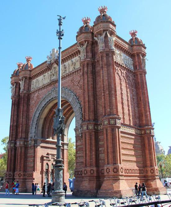 Pontos turísticos de Barcelona: O Arco do Triunfo - a porta de entrada para o Parque da Cidadela